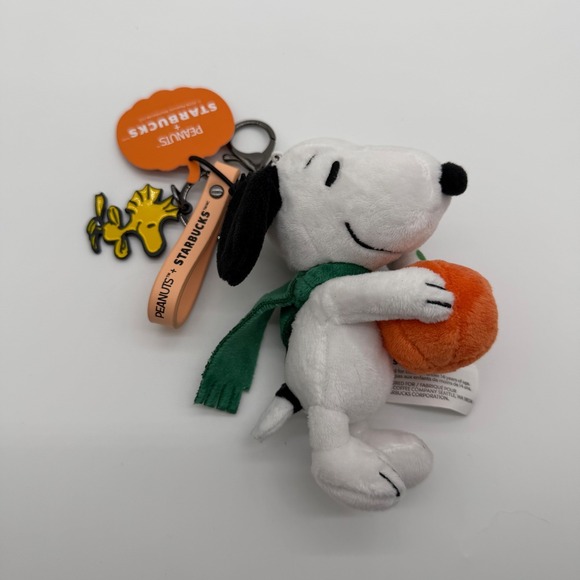 Starbucks Other - Starbucks X Peanuts Collaboration Snoopy Bag Charm Plush IN HAND 100% Authentic